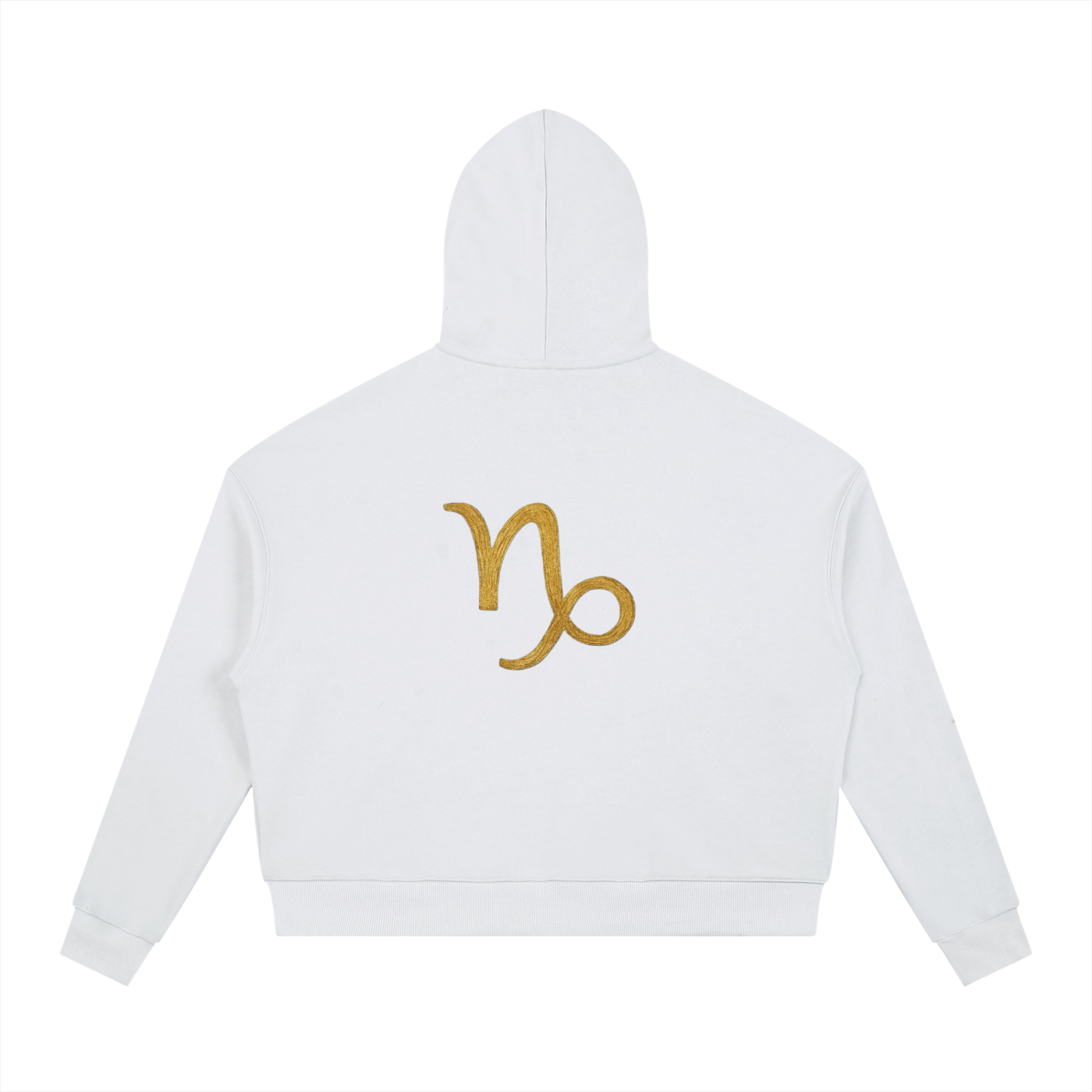 Contrast Drawstring Capicorn Hoodie