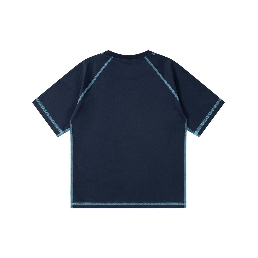 Loose Contrast-Stitched Kids' mj & bubbles T-Shirt