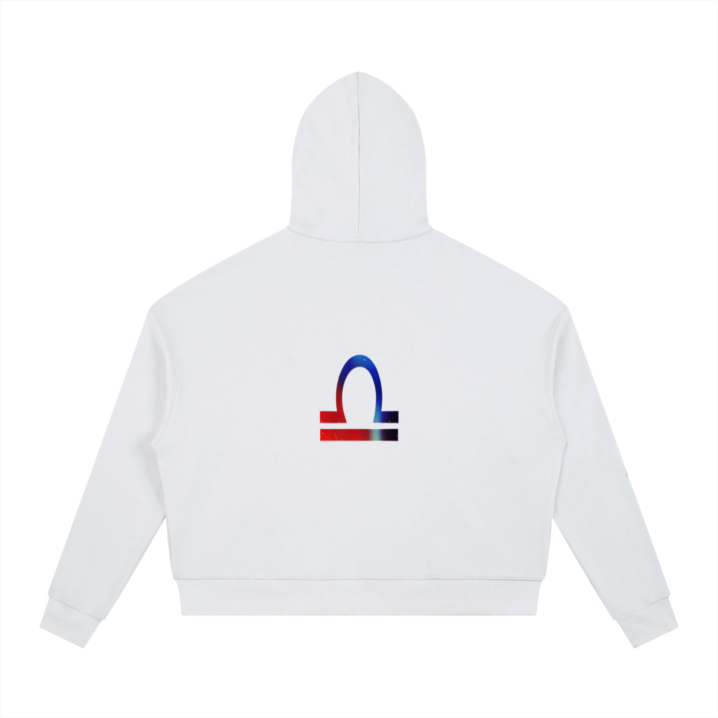 Contrast Drawstring Libra Hoodie