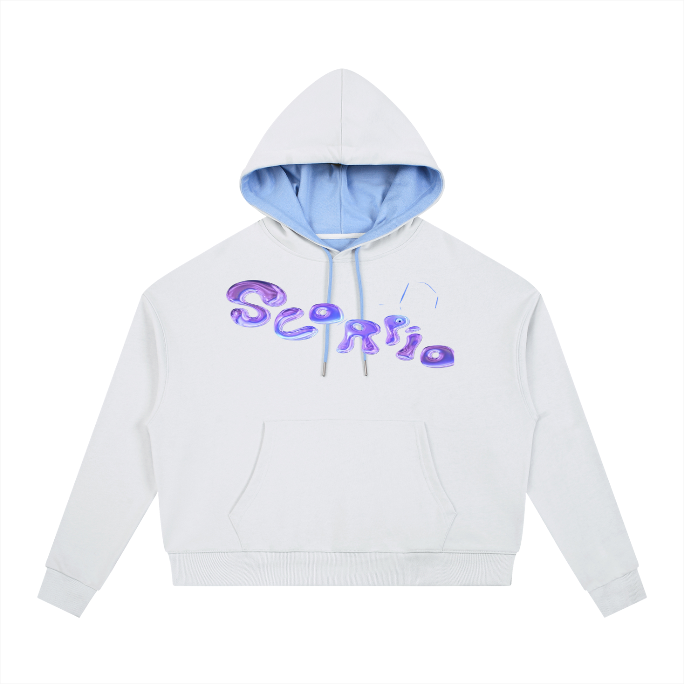 Contrast Drawstring scorpio Hoodie